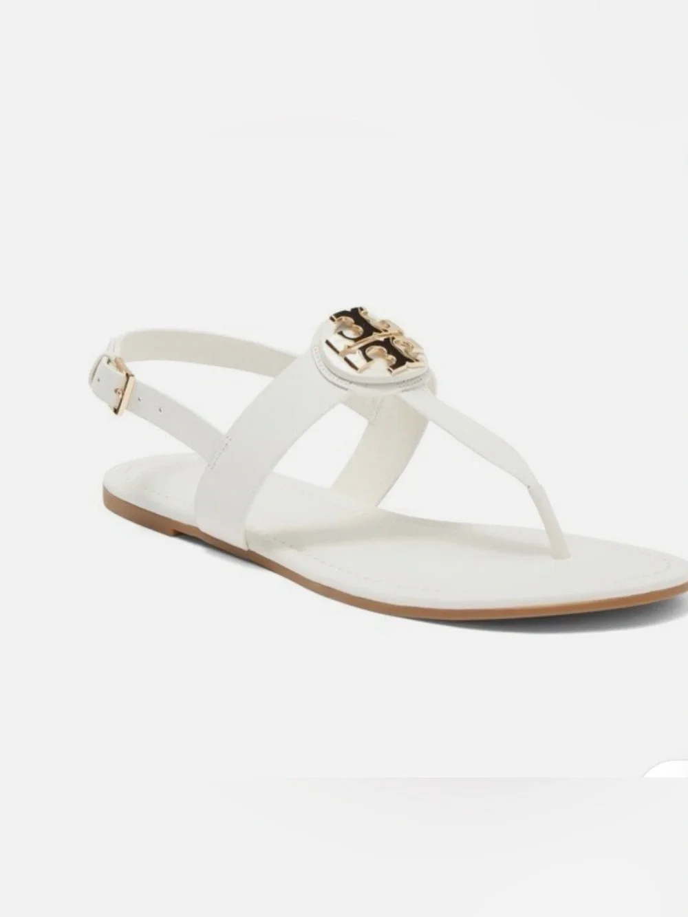 Tory Burch,  Leather Hold Medallion Sandals
